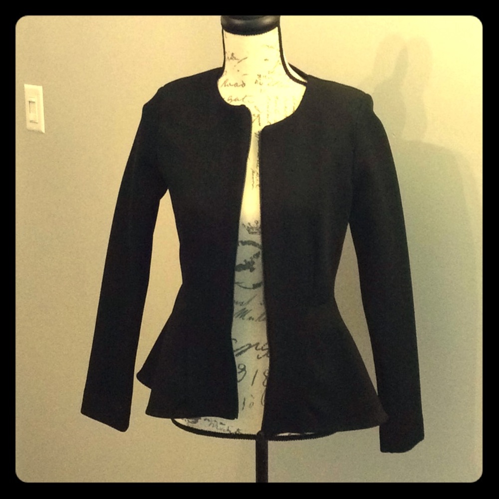 Peplum black blazer